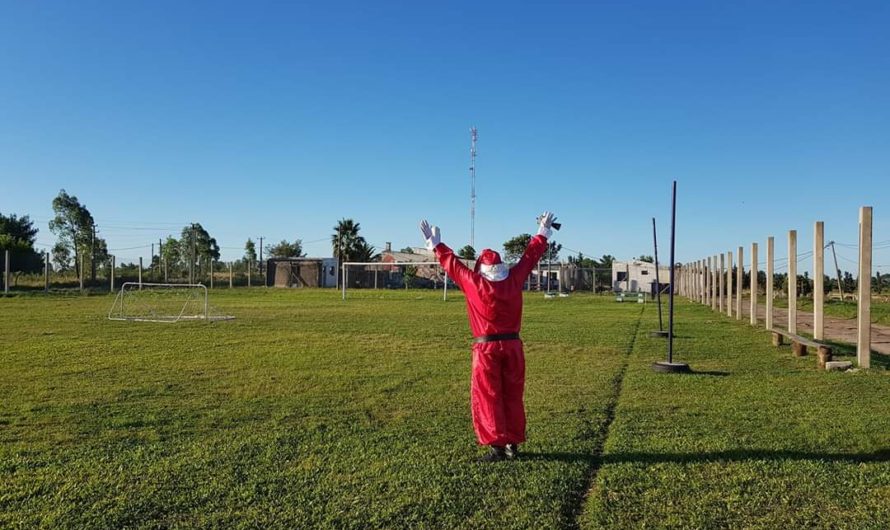 Se hizo viral video de Papá Noel